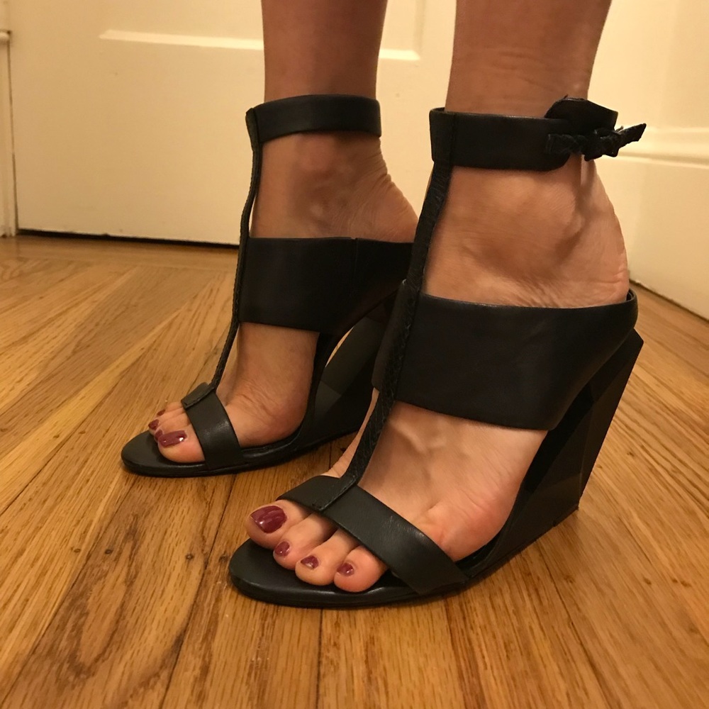 BCBG Cutout Wedge Sandal